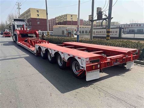 China 100 Ton Lowbed Trailer Manufacturers Factory - 100 Ton Lowbed ...