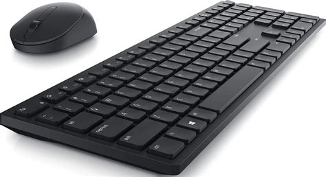 Dell KM5221W Pro US International Full-Size Keyboard & 4000 DPI Optical LED 2.4GHz Wireless ...