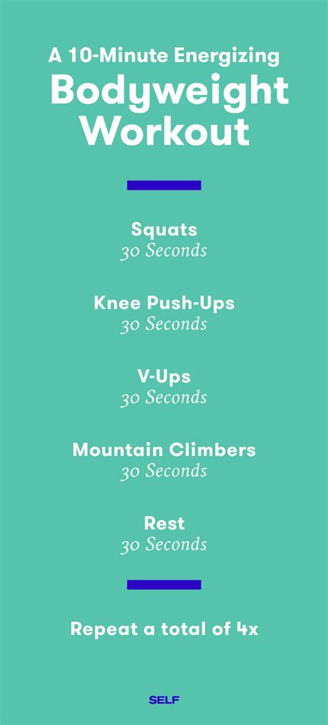 10 Minute Workout: 10 Quick Total-Body Workouts You Can Do In No Time | SELF