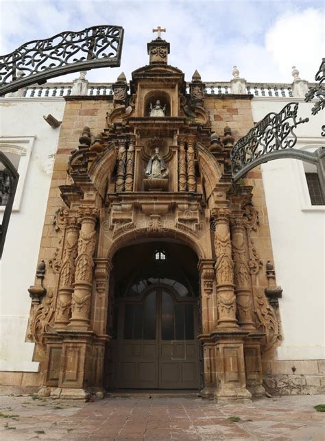 Colonial Architecture of Metropolitan Cathedral of Sucre Stock Photo ...