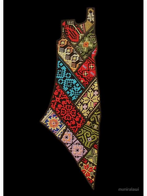 "Embroidery Palestinian Map" Poster for Sale by muniralawi | Redbubble