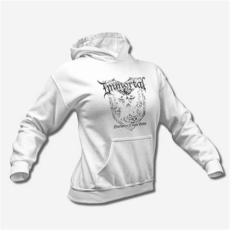 Immortal Hoodie, Immortal Northern Chaos Gods Hooded Sweatshirt, Black ...