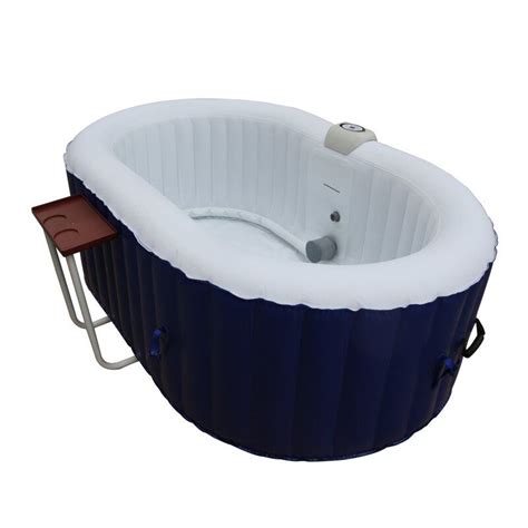 ALEKO Oval 2 Person 130 Jet Inflatable Hot Tub & Reviews | Wayfair.ca Inflatable Hot Tub Reviews ...