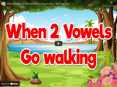 Jack Hartmann: When 2 Vowels Go Walking Instructional Video for 1st Grade | Lesson Planet