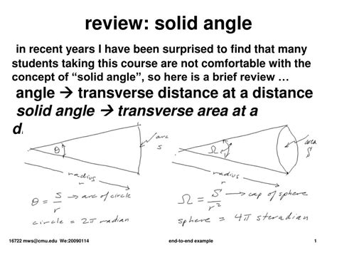 PPT - review: solid angle PowerPoint Presentation, free download - ID ...