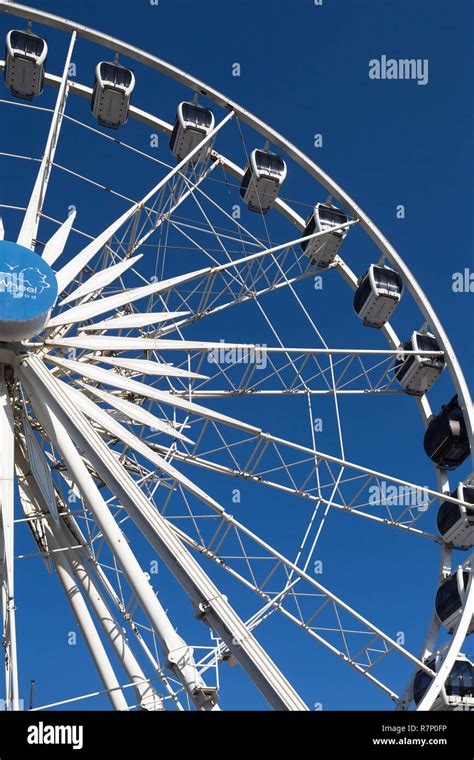 Cape Wheel Ferris wheel or big wheel at the V&A Waterfront in Cape Town ...