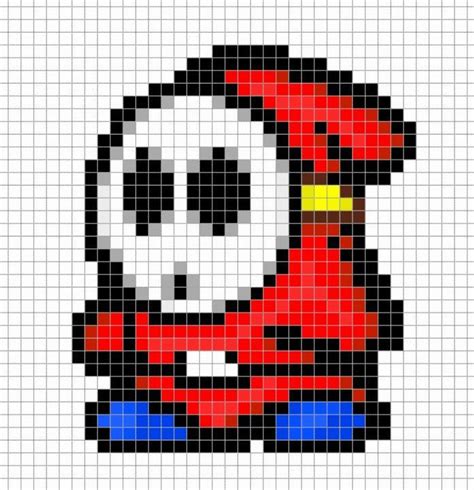 Super Mario Perler Bead Patterns | Pixel art personnage, Pixel art ...