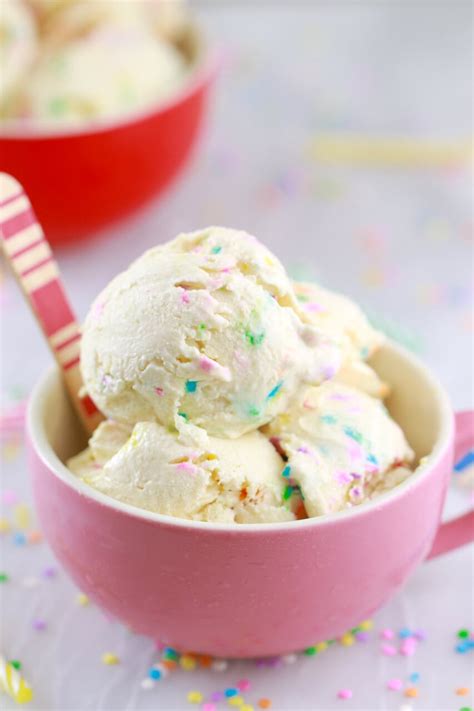 Cake Batter Frozen Yogurt in 5 Minutes (No Machine) - Gemma’s Bigger Bolder Baking