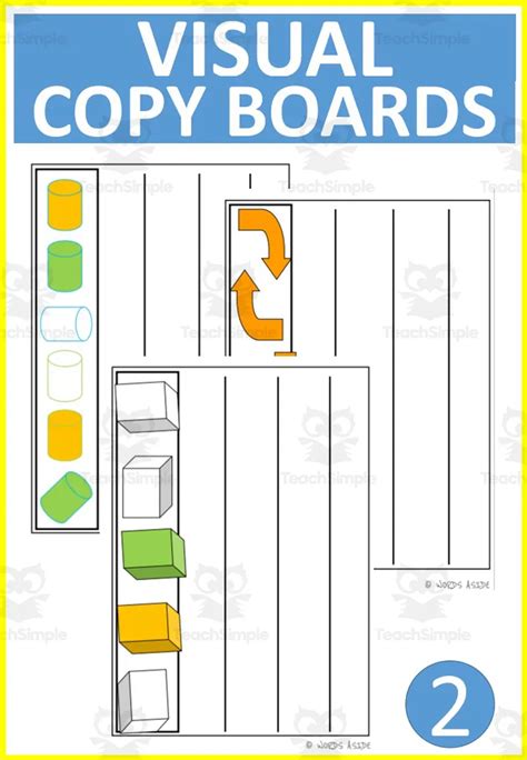 Visual Copy Boards 2 by Teach Simple