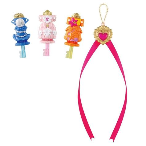 New Go! Princess Precure Miracle Dress Up Key set Ribbon Charm Bandai Japan | Pretty cure ...