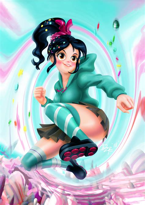 Artstation Vanellope Fanart Mimyo Choi Disney Princess Art Cute ...