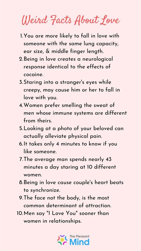 Weird Facts About Love | Love quotes for him, Love facts, Relationship ...