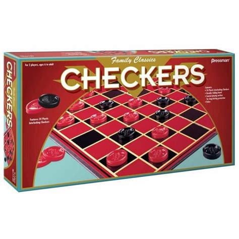 Pressman Checkers Board Games - Walmart.com