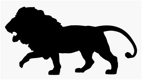 Silhouette African Wild Dog Lion Clip Art - Safari Animals Silhouette Clipart, HD Png Download ...