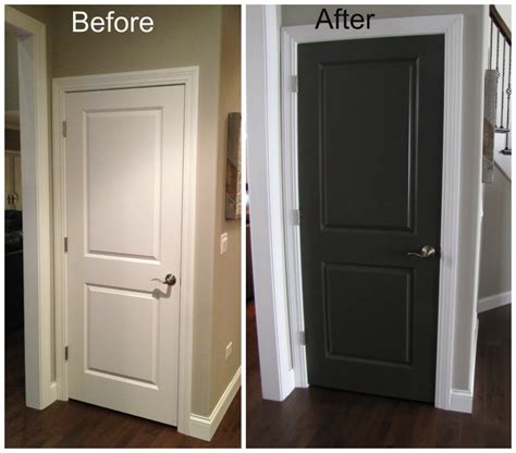 Door- before and after Interior Door Colors, Painted Interior Doors ...