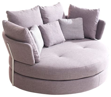 Famaliving MyApple Fabric Wrapped Heart Shaped Love Seat, Grey - Modern - Loveseats - other ...