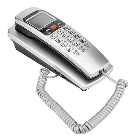 Dioche Wall Mounted Telephone Landline Telephone FSK/DTMF Caller ID Telephone Corded Phone Desk ...