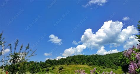 Blue sky Landscape Stock Photo | Adobe Stock