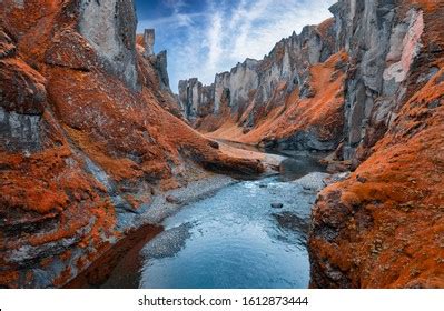 Fjadrargljufur Canyon Iceland Photos, Images & Pictures | Shutterstock