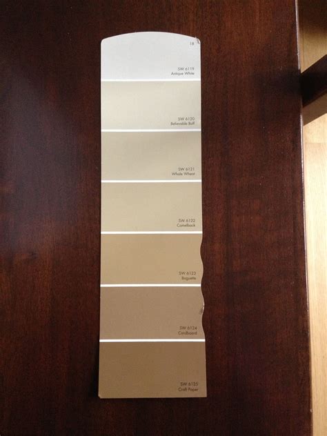 Beige Paint. SW Beige Swatch 18: antique white SW 6119 - SW 6125 craft ...