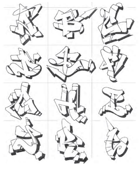 Graffiti Letter E and Alphabet Styles