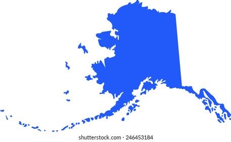 High Detailed Vector Map Alaska Stock Vector (Royalty Free) 604836926 ...