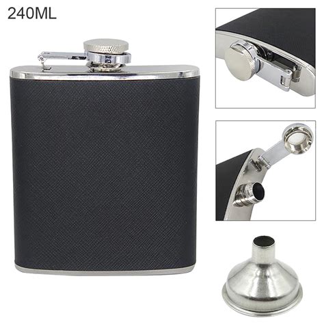 Aliexpress.com : Buy 7oz Hip Flask With Funnel Portable Stainless Steel ...