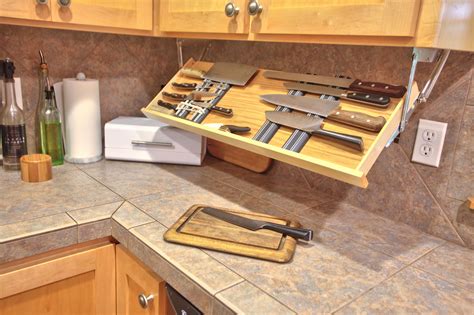 Pin by John Renda on Design | Clever kitchen storage, Kitchen knife storage, Kitchen cabinet storage