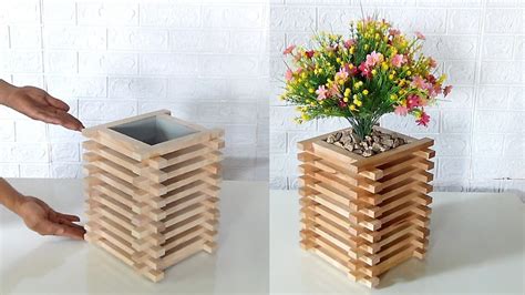 Wooden Flower Vase Designs