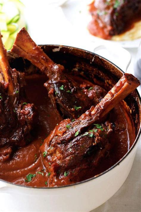 Slow Cooked Lamb Shanks in Red Wine Sauce | Recipe | Lamb shank recipe, Slow cooked lamb shanks ...