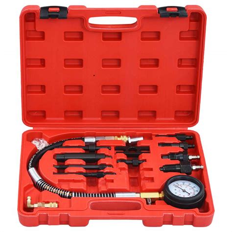 12 Piece Diesel Compression Gauge Test Kit