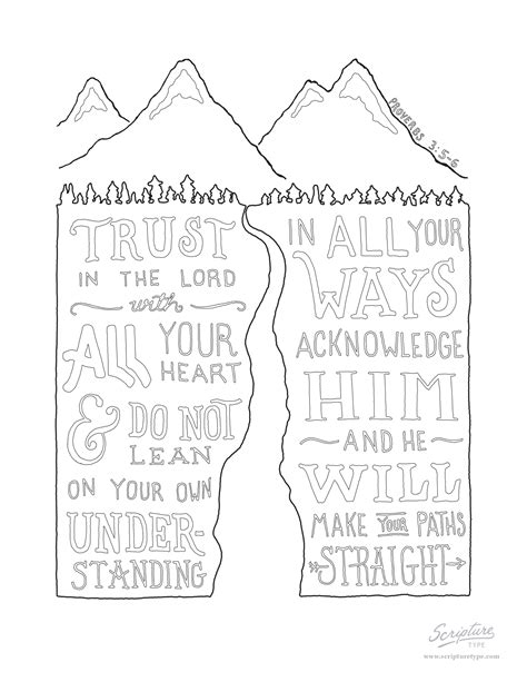 Proverbs 3 5 6 Coloring Page | Images and Photos finder