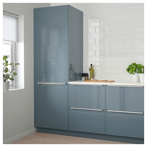 IKEA - KALLARP Door high gloss gray-turquoise #greykitchen | Kitchen remodel, Simple kitchen ...