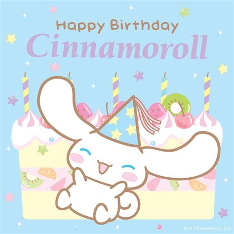 🎉 It's Cinnamoroll's birthday! 🎈🌸 Born on a cloud far up in the sky, this chubby puppy from ...