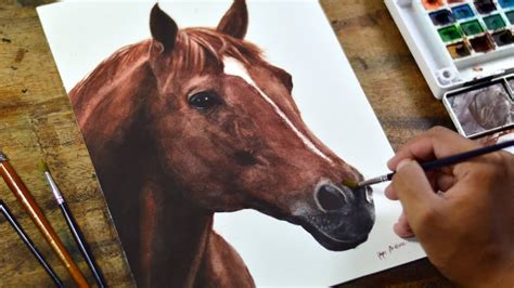 Painting a Horse in Watercolor - YouTube