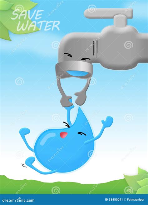 Save water stock illustration. Image of maintaining, cloud - 33450091