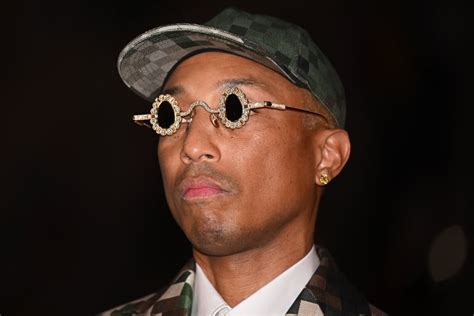 Pharrell Williams's Diamond Sunglasses at Louis Vuitton Show | POPSUGAR ...