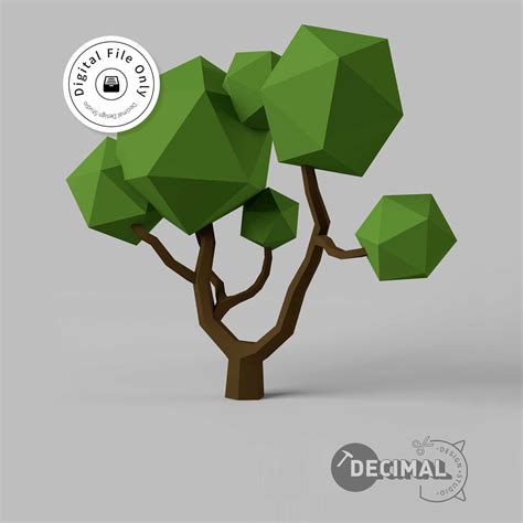 Low Poly Tree Low Poly Tree 3D Model Low Poly Tree STL 3D Print Model ...