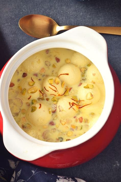 Soft Badam Kesar Rasmalai | Savory Bites Recipes - A Food Blog with Quick and Easy Recipes