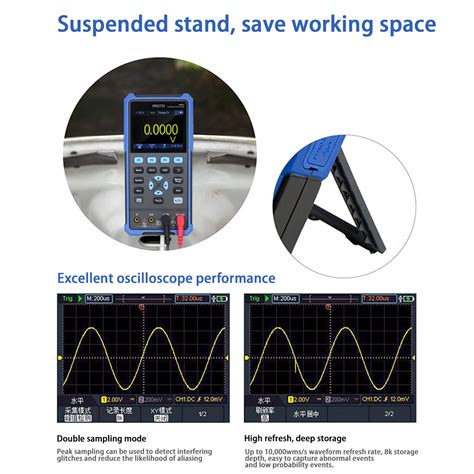 3 in 1 2CH 70MHz Handheld Digital Oscilloscope Waveform Generator Multimeter | eBay