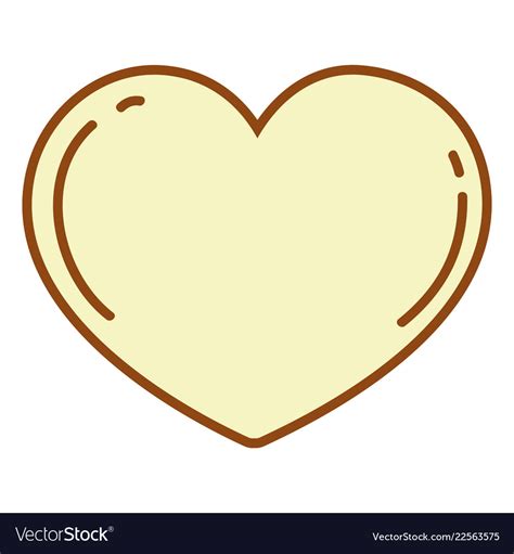 Heart cute drawing Royalty Free Vector Image - VectorStock