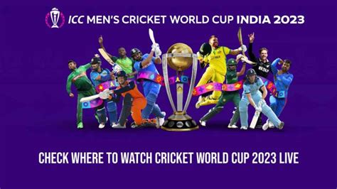 Check Where To Watch ICC Cricket World Cup 2023 Live: Date, Time, Live Telecast, Live Streaming ...