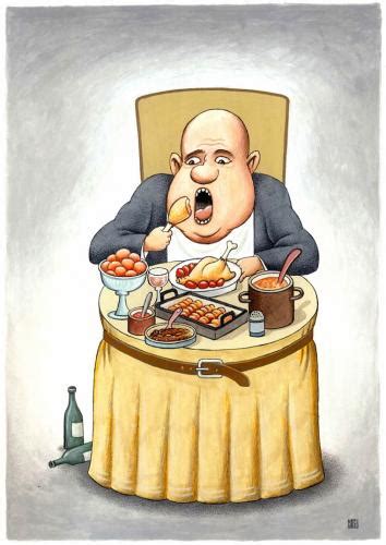 Glutton By ciosuconstantin | Famous People Cartoon | TOONPOOL