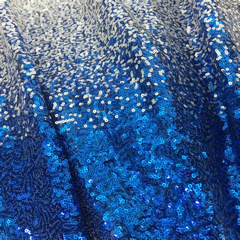 Royal Blue and Silver Sequins Ombre Lace Fabric Paillette - Etsy Australia