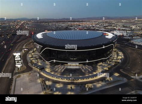 Allegiant stadium aerial view hi-res stock photography and images - Alamy