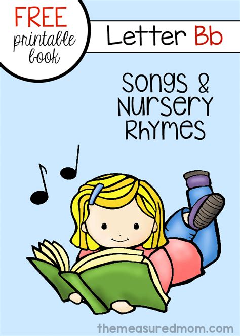 Free letter B book of rhymes and songs - The Measured Mom