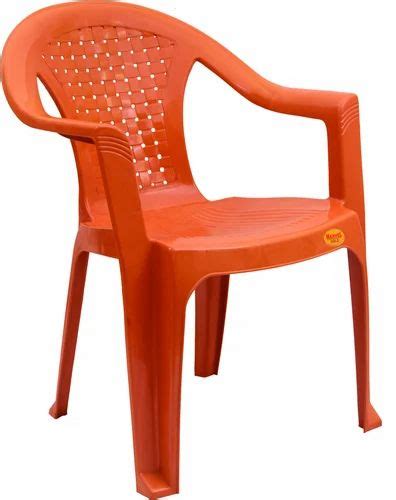 Marvel Gold Net Design Medium Back Plastic Chair at Rs 350 in Murbad