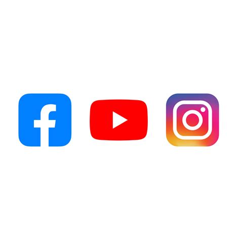 Facebook Youtube Instagram logo transparent PNG 24983633 PNG
