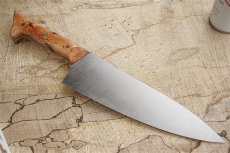 Handmade kitchen knife 200mm long blade O1 high carbon steel – Shingcrafts