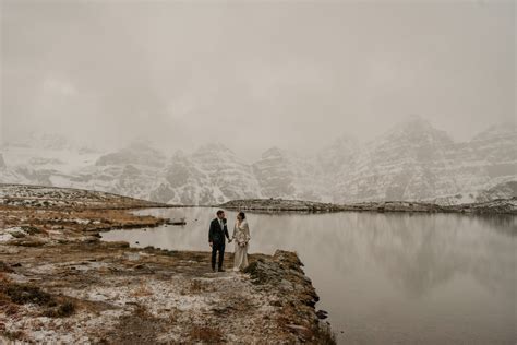 Sunrise Hiking Elopement in Banff - lenajenisephotography.com